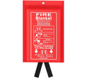 Emergency Fire Blanket - 1 Pack - Fire Suppression Blanket for Kitchen, 40” x 40” Fire Blanket for Home, Fiberglass Fire Blanket