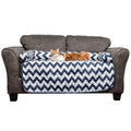 Cozy and Stylish: Chevron Reversible Quilted Pet Bed Chair Cover - Assorted Sizes | Hamarinn